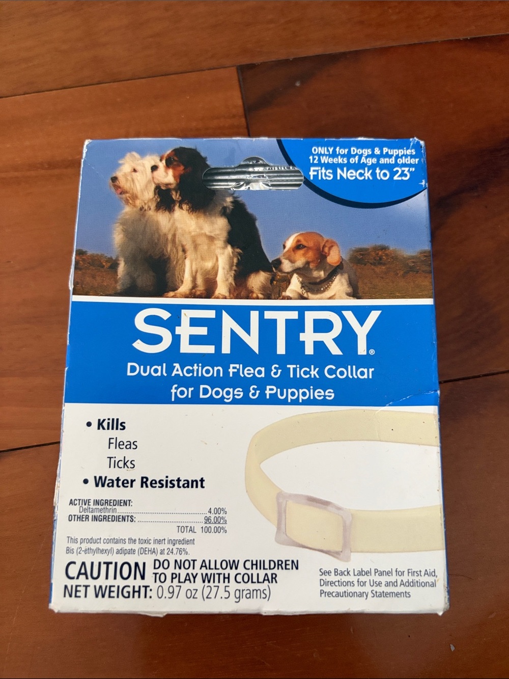 Sentry Dual Action Flea & Tick Collar for Dogs & Puppies up to 23”